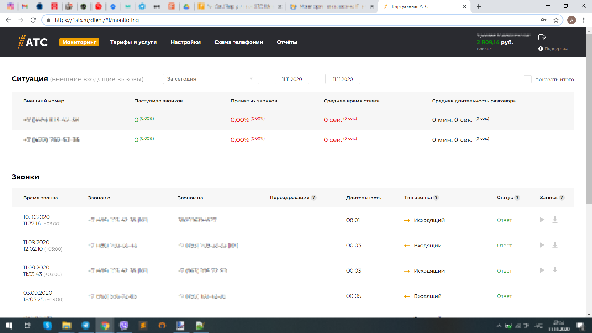 Личный кабинет - Страница мониторинга Личный кабинет - Страница мониторинга