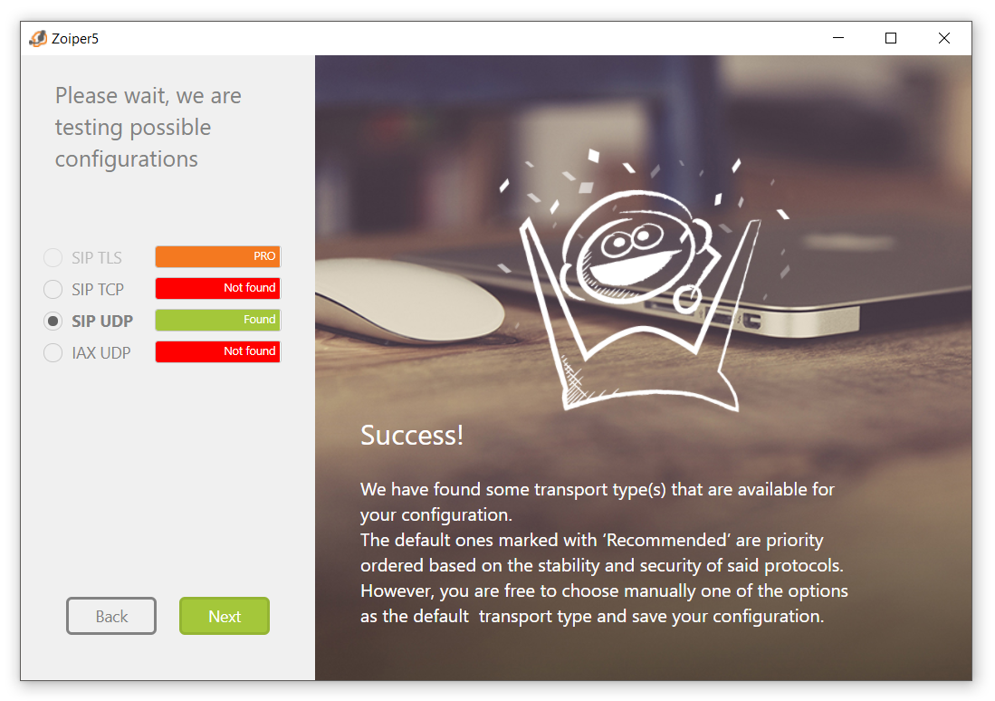 Zoiper - UDP Zoiper - UDP